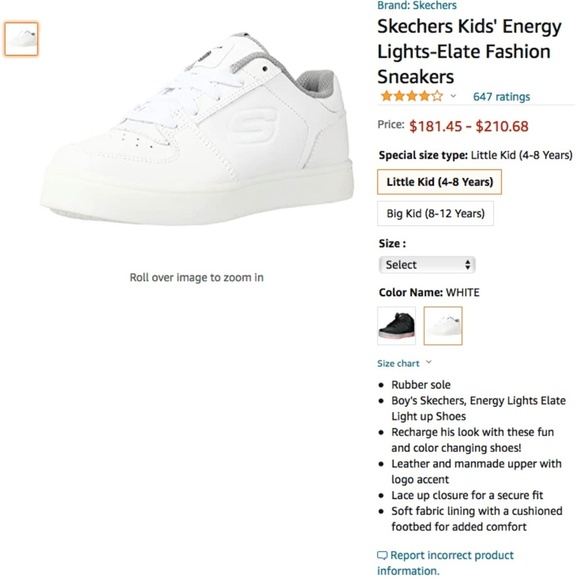 NEW Sketchers Kid's Energy Lights Sneakers - Picture 2 of 10